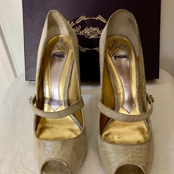 Hale Bob - Women’s, peep-toe, stilettos. Size 10. - Picture 2 of 5
